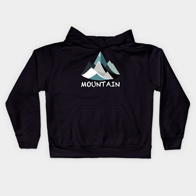 mountain drawing Kids Hoodie by maredesign90